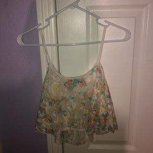 Wet Seal Floral Crop Top